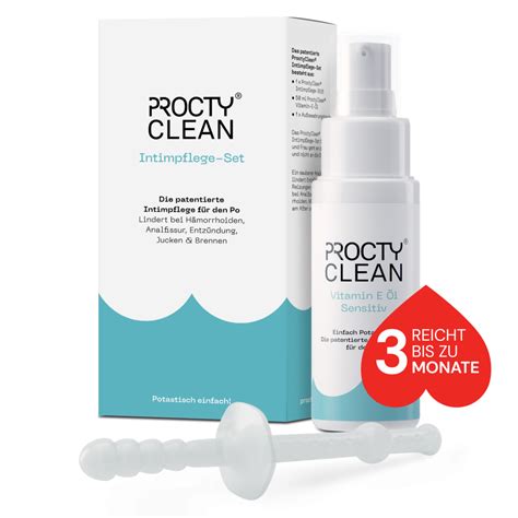 proctoclean reinigungsstift|ProctyClean® Analreinigung¦Die patentierte Intimpflege für den Po.